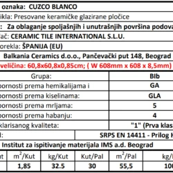 Cuzco Blanco 60.8x60.8cm