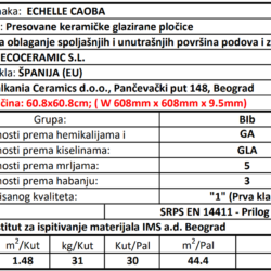 Echelle Caoba 60.8x60.8cm