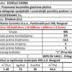 Echelle Caoba 60.8x60.8cm