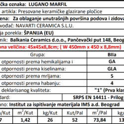 Lugano Marfil 45x45cm
