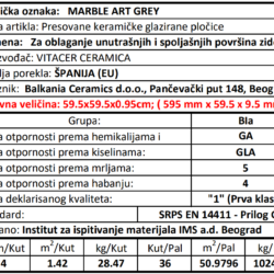 Marble artgrey 59.5x59.5