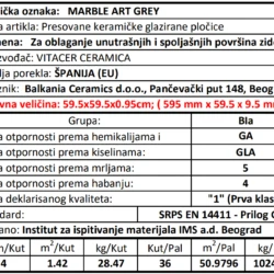 Marble artgrey 59.5x59.5