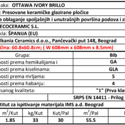 Ottawa Ivory Brillo 60.8x60.8cm