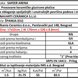 Safeer Arena 17x52cm