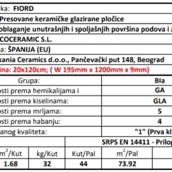 Fiord 20x120cm