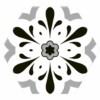 Hex Versalles Decor Black 20x24cm