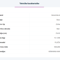 Habitat Line 3D Graphite 25x50cm