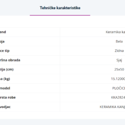 Maiolica Vintage Bianco 25x50cm