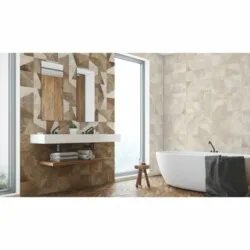 Geo dekor beige 25x75
