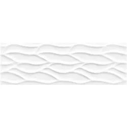 White Dekor Mate Hojas 25x75cm