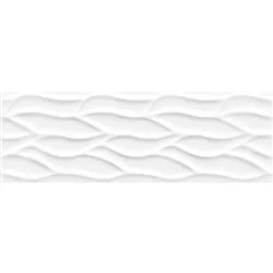 White Liso Hojas 25x75cm
