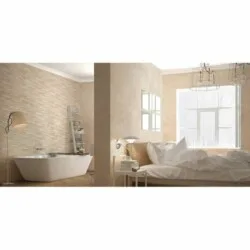 City Hojas Beige 25x75cm