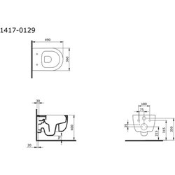 Wc šolja konzolna tondo crna
