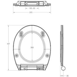 Olympia clear wc das.slim crna